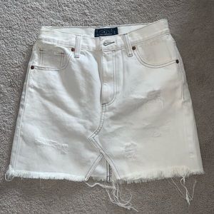 Lucky Brand White Jean Skirt